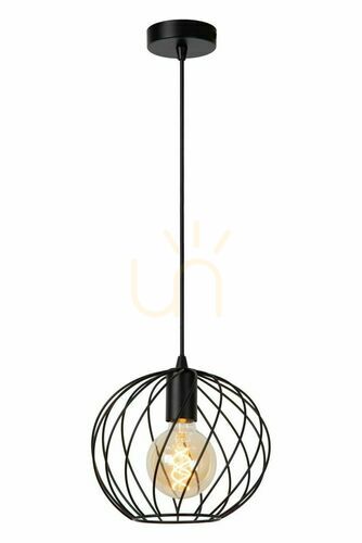 Prüfen Pendelleuchte Lucide DANZA Schwarz Metall 25 cm E27 21428/25/30