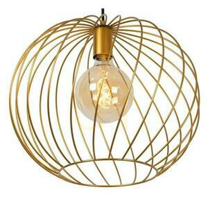 Pendelleuchte Lucide Danza Gold Messing 40 cm Metall E27 21428/40/02 small 2
