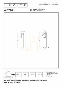 Schreibtischlampe Lucide ANTRIM schwarz LED Touch dimmbar 27503/02/30 small 5