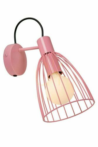 Prüfen Wandleuchte Lucide Macarons Rosa Metall Retro 74217/01/66