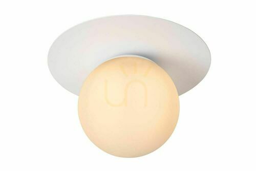 Prüfen Plafond Lucide TRICIA weiß Glas modern E27 25 cm 79187/01/31