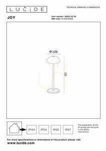 Außenstehleuchte Lucide JOY LED Aluminium IP54 15500/02/53 small 6