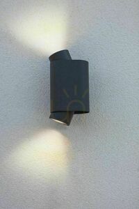 Außenwandleuchte Lutec CYPRES 6604002118 dunkelgrau 2×GU10 IP44 small 6