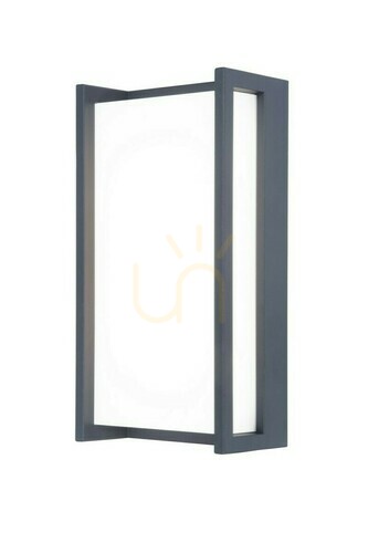 Prüfen Außenwandleuchte Lutec QUBO LED 17,3W grau 5193013118