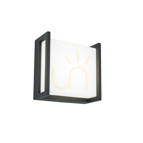 Prüfen Außenwandleuchte Lutec QUBO LED 9,5W grau 14 cm 5195404118