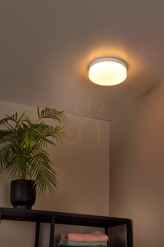 Prüfen Lucide Biskit LED-Bad-Deckenleuchte weiß 23 cm 12 W IP44 mit Bewegungssensor 79111/24/31