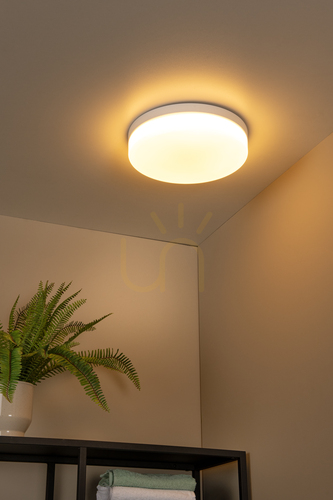 Prüfen Lucide BISKIT LED-Bad-Deckenleuchte mit Bewegungsmelder, weiß, 24 W 2700 K, IP44, 34,5 cm — 79111/36/31