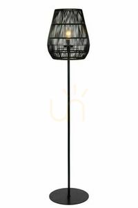 Außenstehleuchte Lucide NERIDA schwarz IP44 E27 Japandi 03845/81/30 small 0