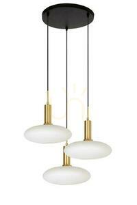 Pendelleuchte Lucide SINGALA Gold 3-flammig Glas Metall 25413/13/02 small 1