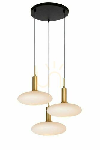 Prüfen Pendelleuchte Lucide SINGALA Gold 3-flammig Glas Metall 25413/13/02