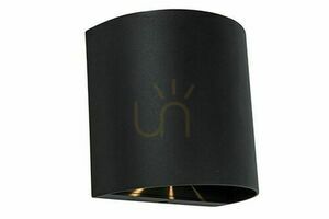Außenwandleuchte Lutec Gemini Beams LED 10W schwarz matt 2-flammig 5104006012 small 0