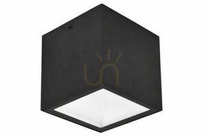 Außen-Deckenleuchte Lutec Gemini LED 7W schwarz matt 6389102012 small 0