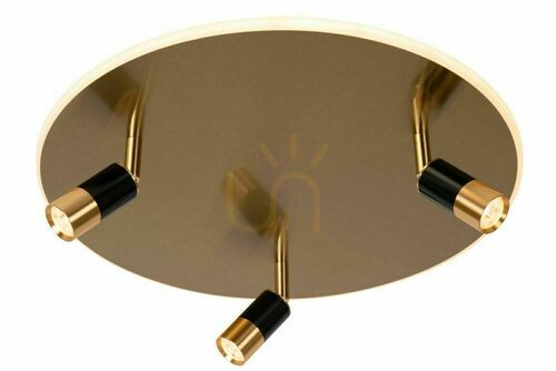 Prüfen Plafond Lucide JUBEL Gold Schwarz LED dimmbar 48 cm 71101/48/02
