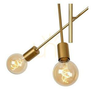 Lucide LESTER Deckenleuchte 21119/06/02, Metall in Mattgold, 6×E27 small 2