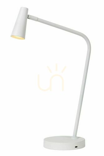 Prüfen Schreibtischlampe Lucide Stirling weiß LED Touch dimmbar 36620/03/31