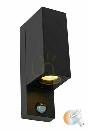 Prüfen Außenwandleuchte Lucide ZARO schwarz Aluminium IP65 GU10 2-flammig 69802/02/30