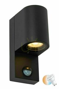 Außenwandleuchte Lucide Zaro schwarz Aluminium IP65 GU10 LED 69803/01/30 small 0