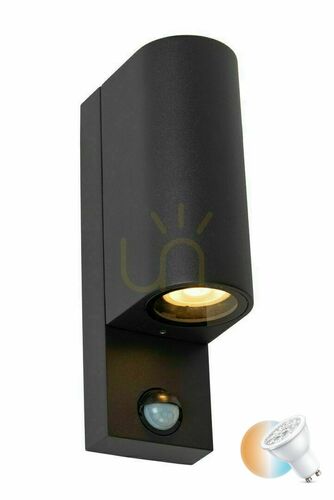 Prüfen Außenwandleuchte Lucide ZARO schwarz Aluminium LED GU10 IP65 2-flammig 69803/02/30