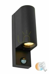 Außenwandleuchte Lucide ZARO schwarz Aluminium LED GU10 IP65 2-flammig 69803/02/30 small 0