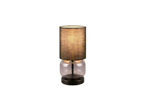 Prüfen Trio ELIO Tischleuchte 517800154 schwarz, Rauchglas, E27