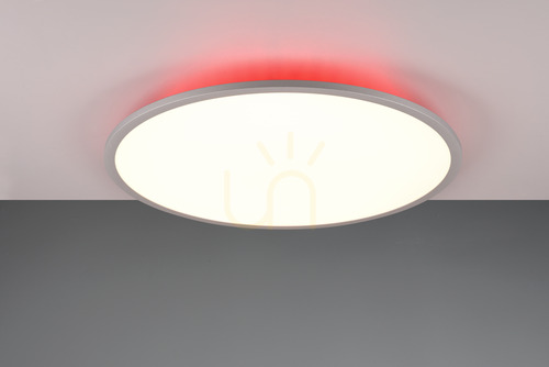 Prüfen Trio YUMA 641719287 LED-Deckenleuchte, titanfarben, 60 cm, CCT und RGB