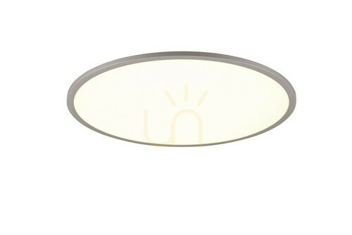 Prüfen Trio YUMA 641719287 LED-Deckenleuchte, titanfarben, 60 cm, CCT und RGB
