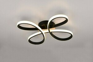 LED-Deckenleuchte TRIO FLY 645610132, Schwarz matt, 40 cm, 3000 K small 3
