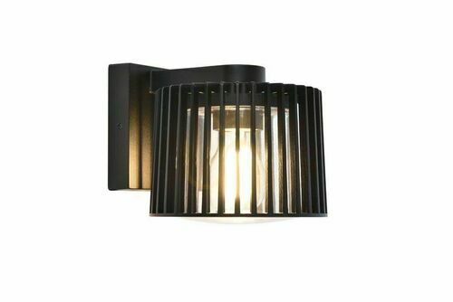 Prüfen Außenwandleuchte Lutec SHYNE schwarz Aluminium/Glas 25W 5197501012