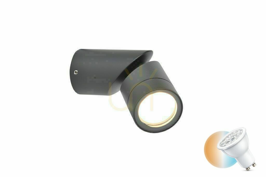 Außenwandleuchte Lutec TUBON grau LED 7W 5198501118