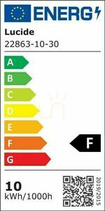 Außenwandleuchte Lucide HUPS schwarz LED 10W 1000lm 3000K IP54 22863/10/30 small 2