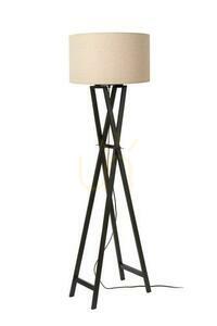 Stehleuchte Lucide Trafalgar Schwarz Holz skandinavisch 30763/81/30 small 1