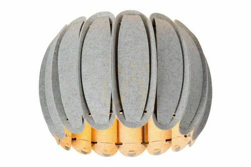 Prüfen Plafond Lucide Spencer 34145/30/36 Grau Filz E27 Modern