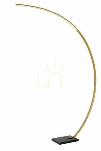 Prüfen Stehleuchte Lucide Curve Gold Schwarz LED 15W 44700/11/02
