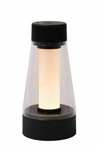 Prüfen Tischleuchte Lucide LORALI schwarz LED dimmbar IP44 45500/01/30