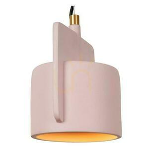 Pendelleuchte Lucide NINJA Rosa Schwarz Beton Japandi E27 small 1