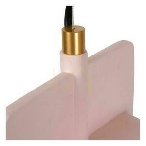 Pendelleuchte Lucide NINJA Rosa Schwarz Beton Japandi E27 small 3