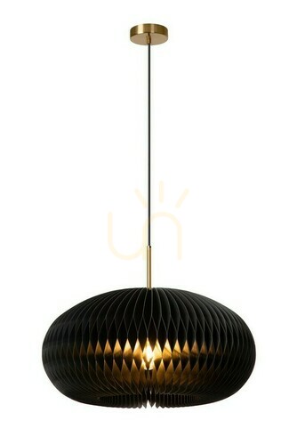 Prüfen Pendelleuchte Lucide ARMONI Schwarz 52 cm Papier Metall Modern E27