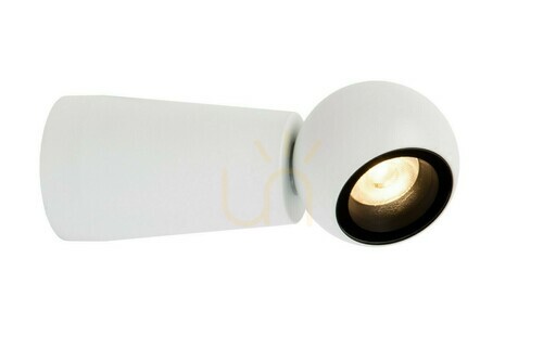 Prüfen Wandlampe Lucide IPSOS LED Weiß Aluminium IP54 Badezimmer Außenwandleuchte