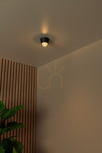 Lucide RIGON LED-Deckenleuchte schwarz, 6 W, 3000 K, Ø 9 cm small 2