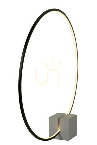 Prüfen Tischleuchte Lucide CIRKELIS schwarz LED 24W Aluminium modern
