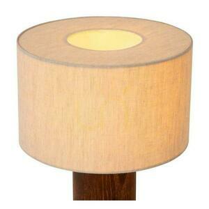 Tischleuchte Lucide TACHINA Beige Holz Flachs Japandi small 2