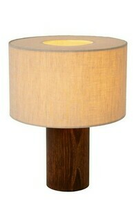 Tischleuchte Lucide TACHINA Beige Holz Flachs Japandi small 0