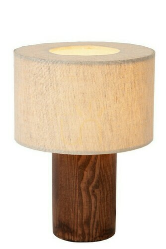 Prüfen Tischleuchte Lucide TACHINA beige Holz Flachs Japandi E14