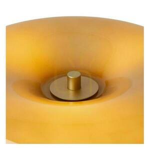 Tischleuchte Lucide SENTINO Grau Gold Glas Metall Retro 3-flammig small 1