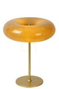 Tischleuchte Lucide SENTINO Grau Gold Glas Metall Retro 3-flammig small 0