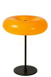 Tischleuchte Lucide Sentino schwarz Glas Metall Retro 3-flammig small 0