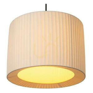 Pendelleuchte Lucide FOLD Weiß 40 cm Japandi Stoff E27 small 1