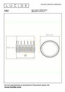 Tischleuchte Lucide LILI LED Gold Acryl Dimmbar Touch Modern small 1