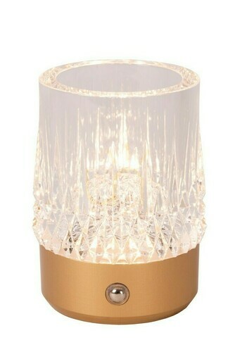 Prüfen Tischleuchte Lucide LILI LED Gold Acryl Dimmbar Touch Modern