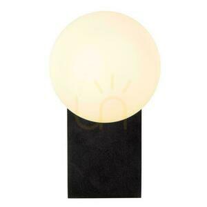 Wandleuchte Lucide TASSA schwarz LED Glas Badezimmer Modern small 1